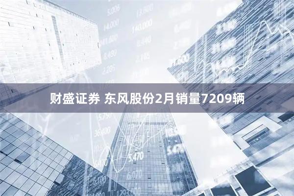 财盛证券 东风股份2月销量7209辆