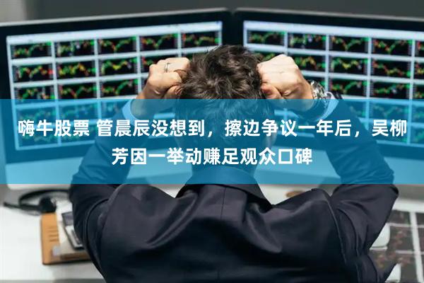 嗨牛股票 管晨辰没想到，擦边争议一年后，吴柳芳因一举动赚足观众口碑